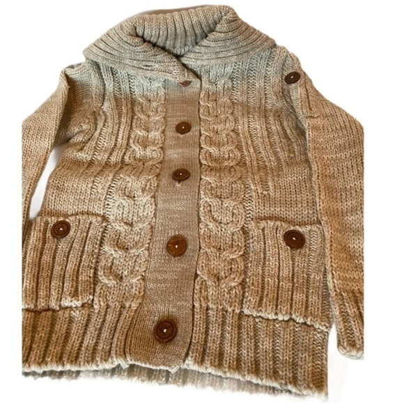 Grand Knitwear Sweater button down‎ oat​ NWT - Picture 10 of 15